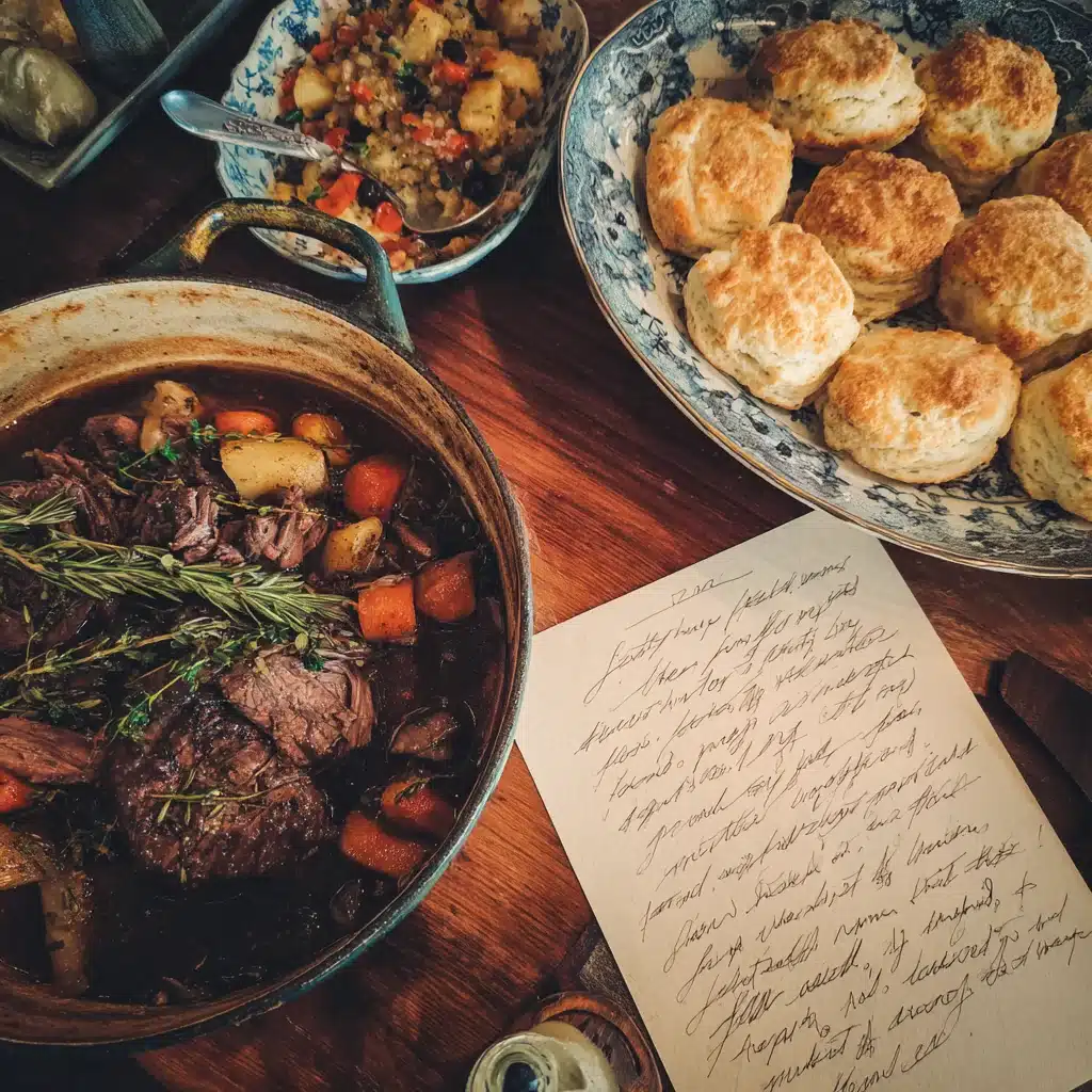 beloved recipes from mom's kitchen Sunday dinner table