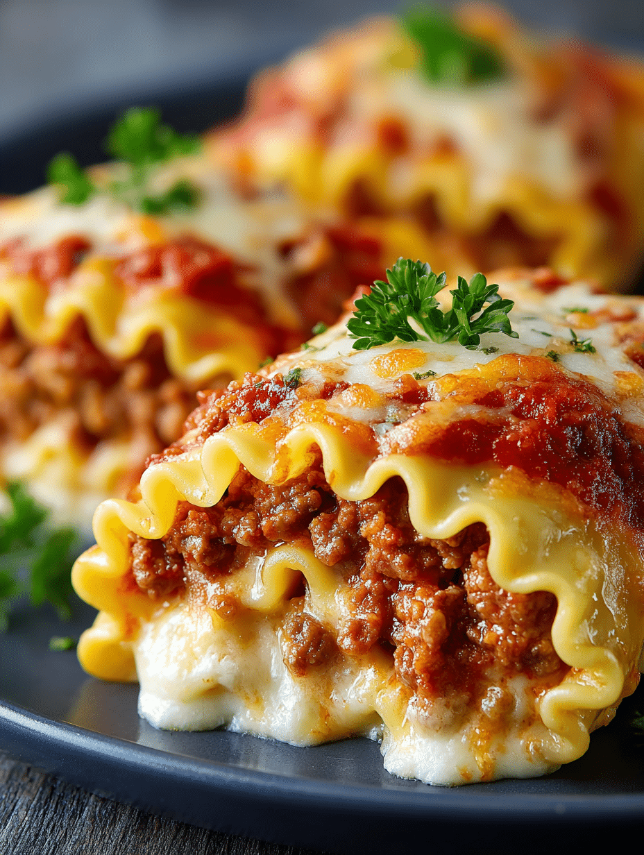 Cheesy Taco Lasagna Rolls (Mexican-Italian Mashup)