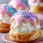 Cotton Candy Cream Puffs: Indulge in Whimsical Delights! 3 Cotton Candy Cream Puffs