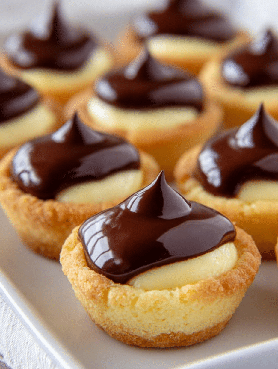 Mini Boston Cream Pie Cups