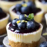 Mini Lemon Blueberry Cheesecakes 3 Mini Lemon Blueberry Cheesecakes