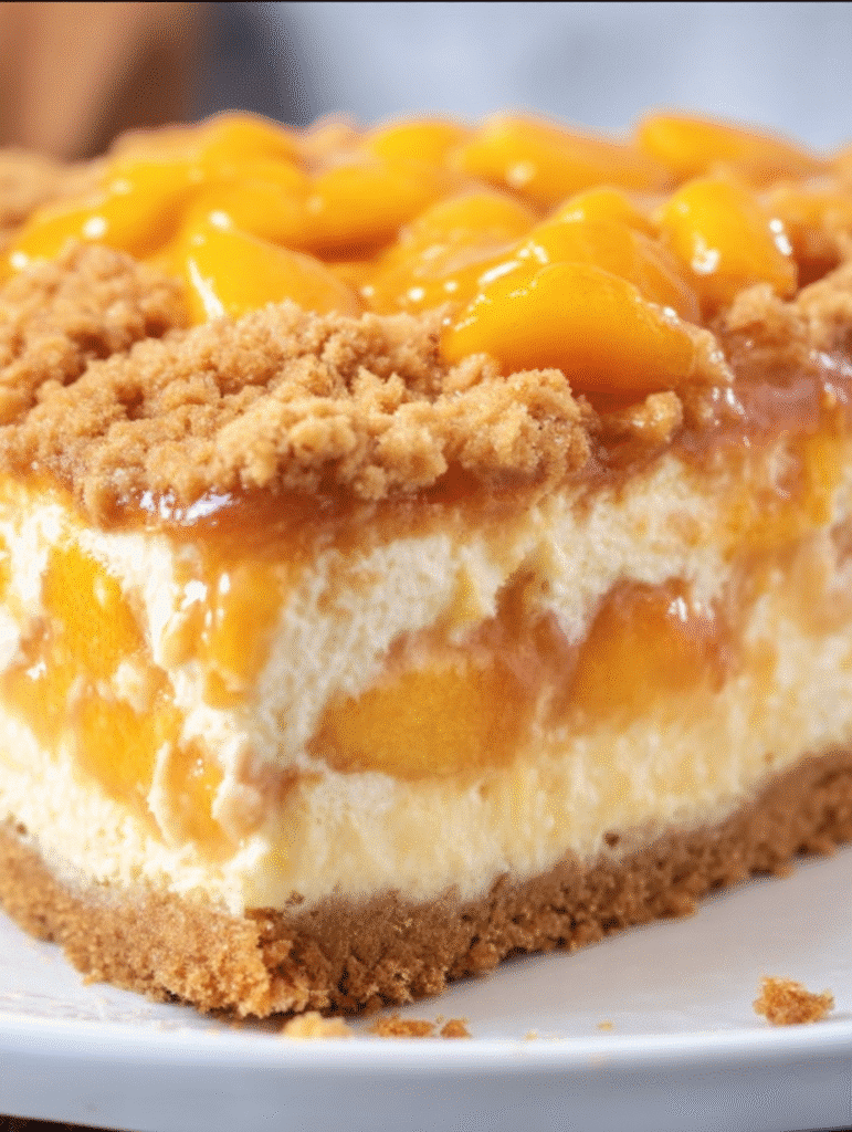 Peach Cobbler Cheesecake