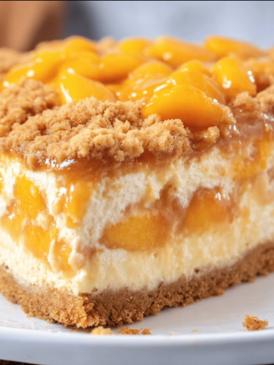 Peach Cobbler Cheesecake
