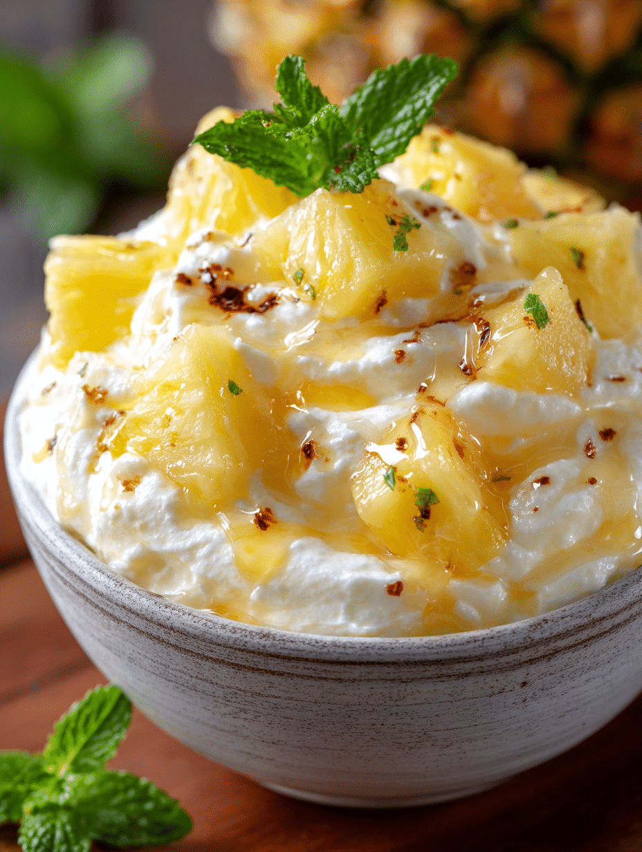 Pineapple Mint Yogurt Dip: A Refreshing Summer Treat 2 Pineapple Mint Yogurt Dip