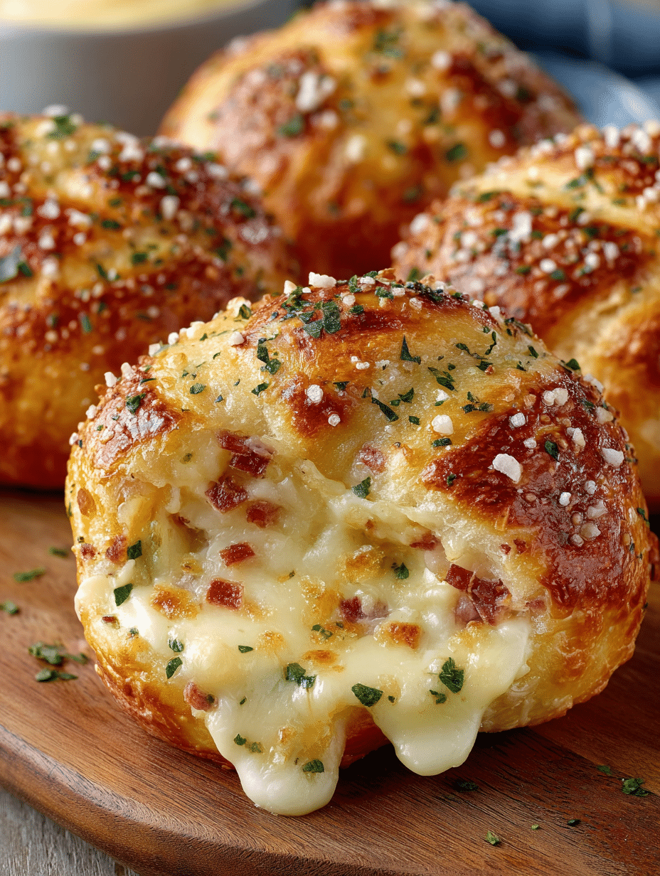 Pretzel-Stuffed Bagel Bombs (Cheesy Pocket Snacks)
