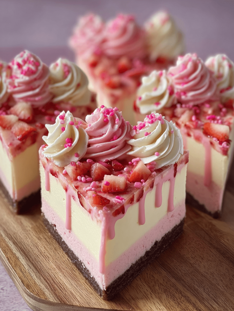 Strawberry Brownie Cheesecake