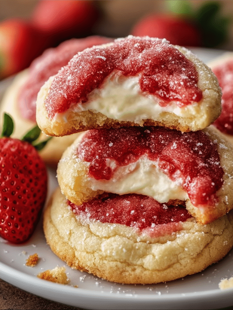 Strawberry Cheesecake Cookies