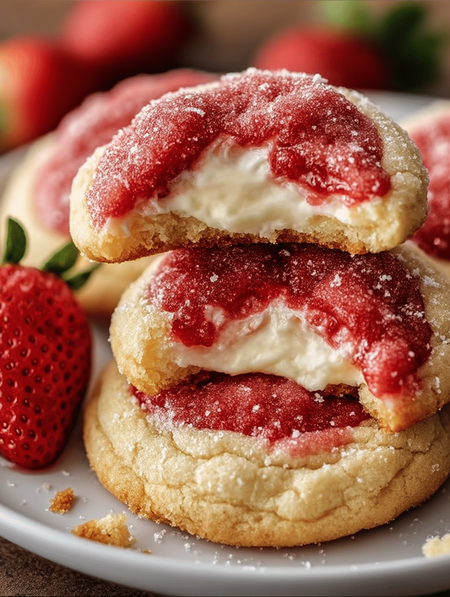 Strawberry Cheesecake Cookies