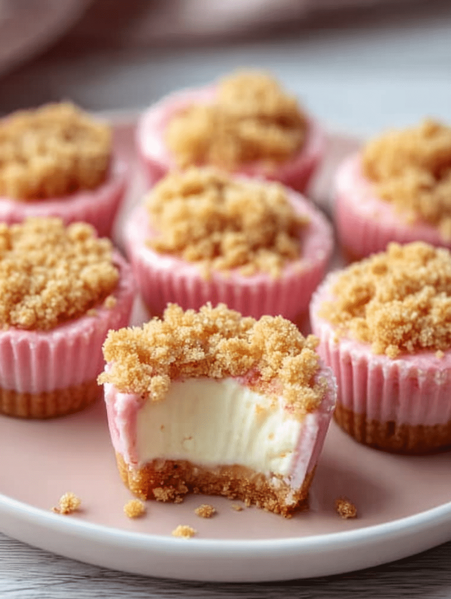 Strawberry Crunch Cheesecake Bites