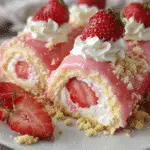 Strawberry Cheesecake Crepe Rolls 3 Strawberry Crunch Cheesecake Bites