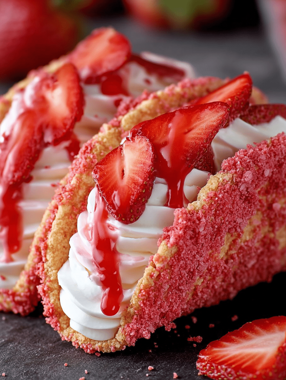 Strawberry Shortcake Taco Shells