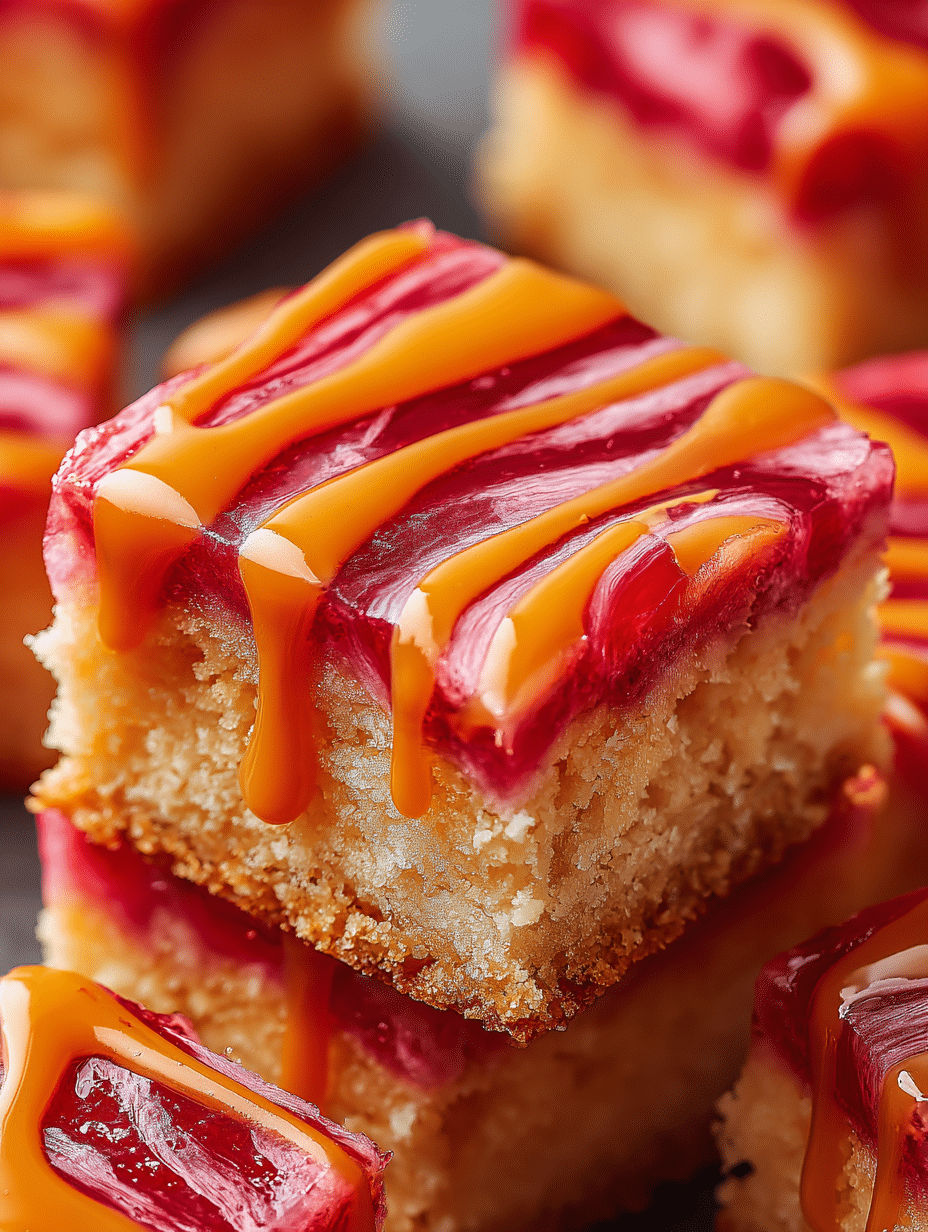 Watermelon Sunset Blondies