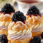Blackberry Cream Puff Bites: Irresistible Dessert Recipe! 6 Blackberry Cream Puff Bites