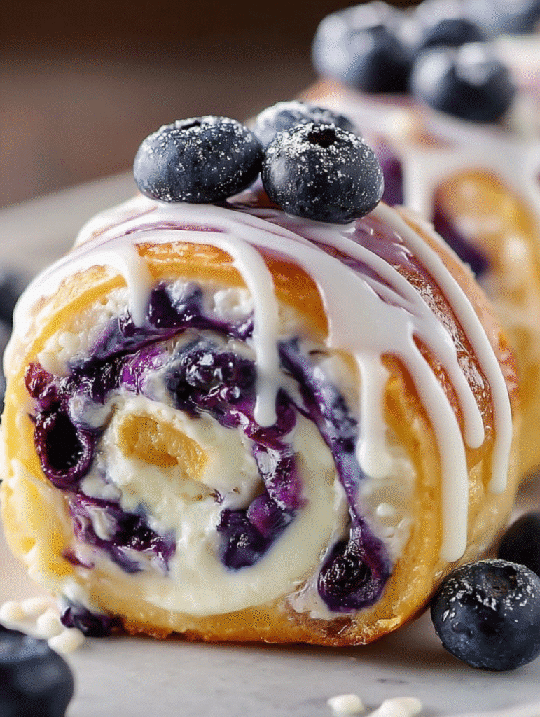 Blueberry Cheesecake Rolls