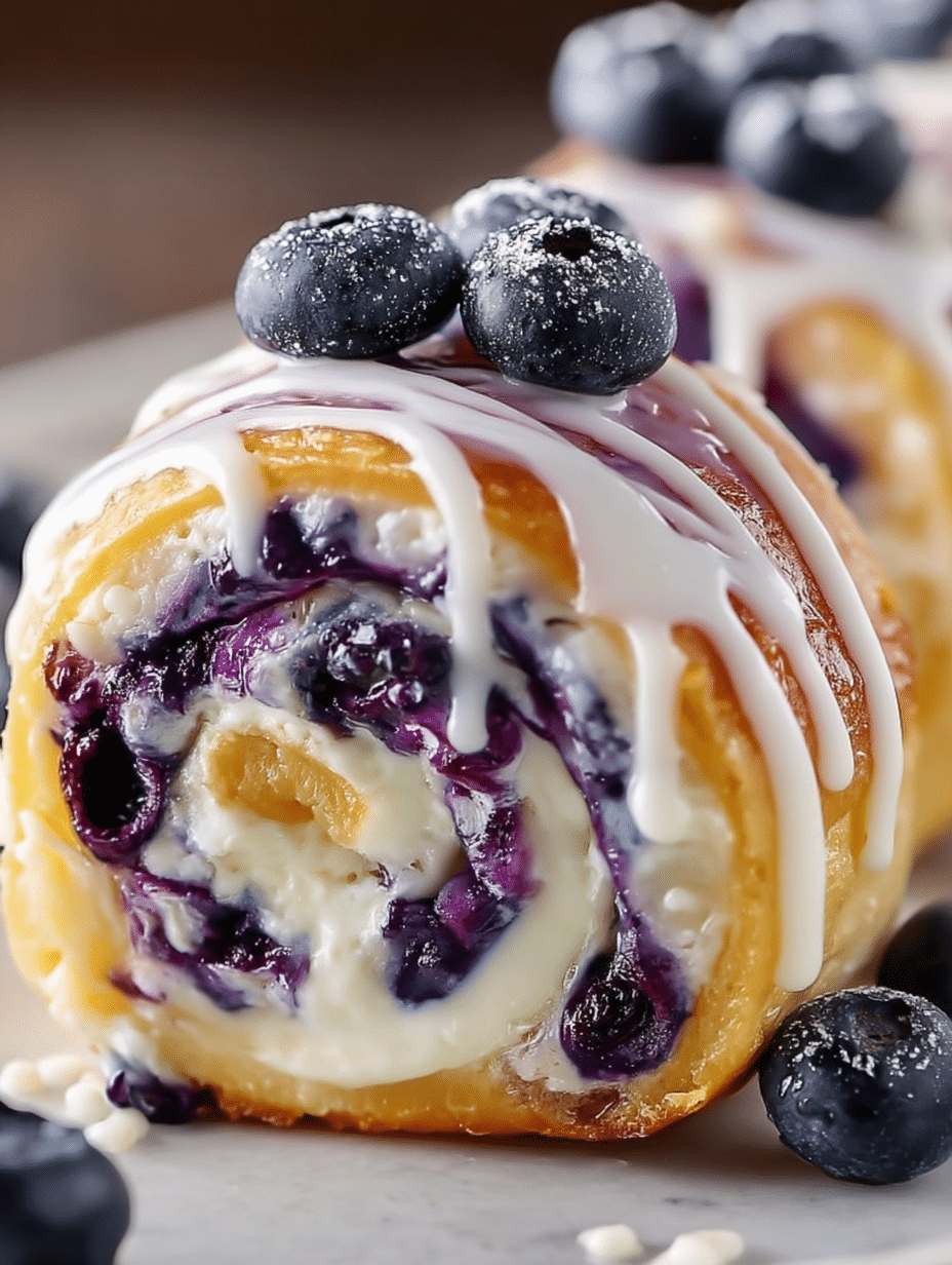 Blueberry Cheesecake Rolls