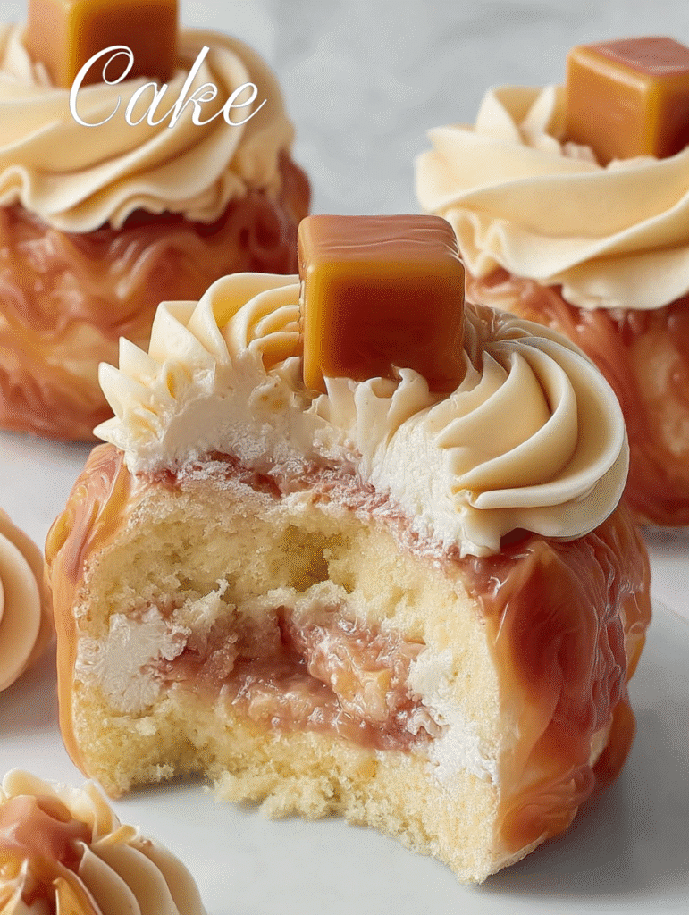 Caramel Cream Mini Cakes