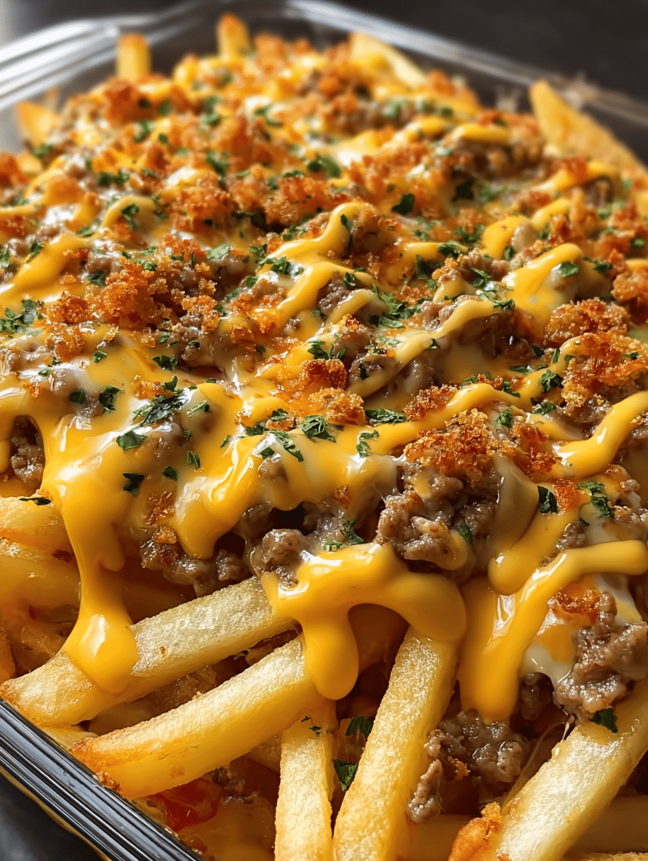 Cheeseburger French Fry Casserole