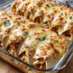 Cheesy Baked Chicken Tacos