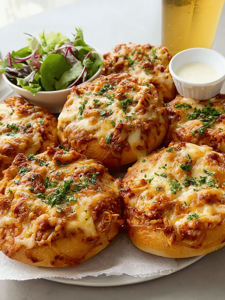 Cheesy Mini Chicken Pizza Buns