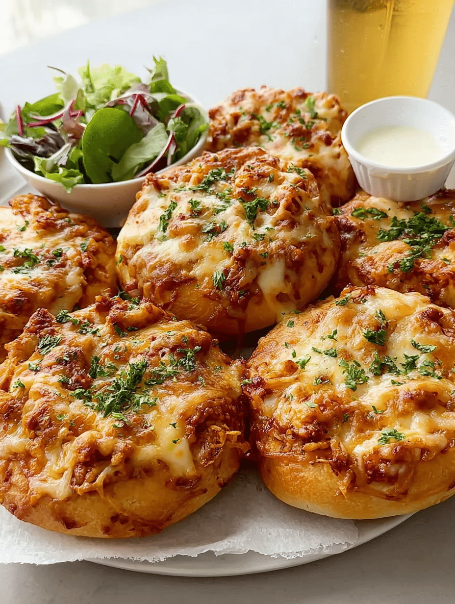 Cheesy Mini Chicken Pizza Buns