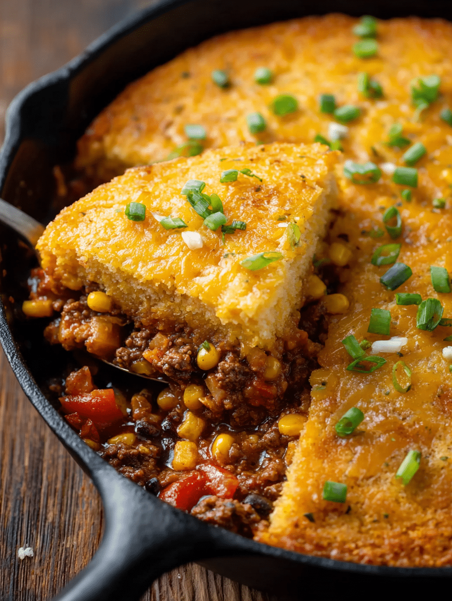 Cheesy Skillet Tamale Pie: A Must-Try Comfort Food! 2 Cheesy Skillet Tamale Pie