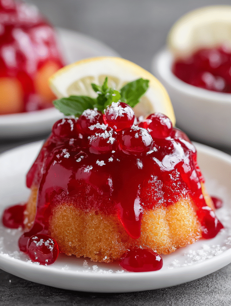 Cherry Glazed Mini Lemon Cakes: A Delightful Recipe! 5 Cherry Glazed Mini Lemon Cakes
