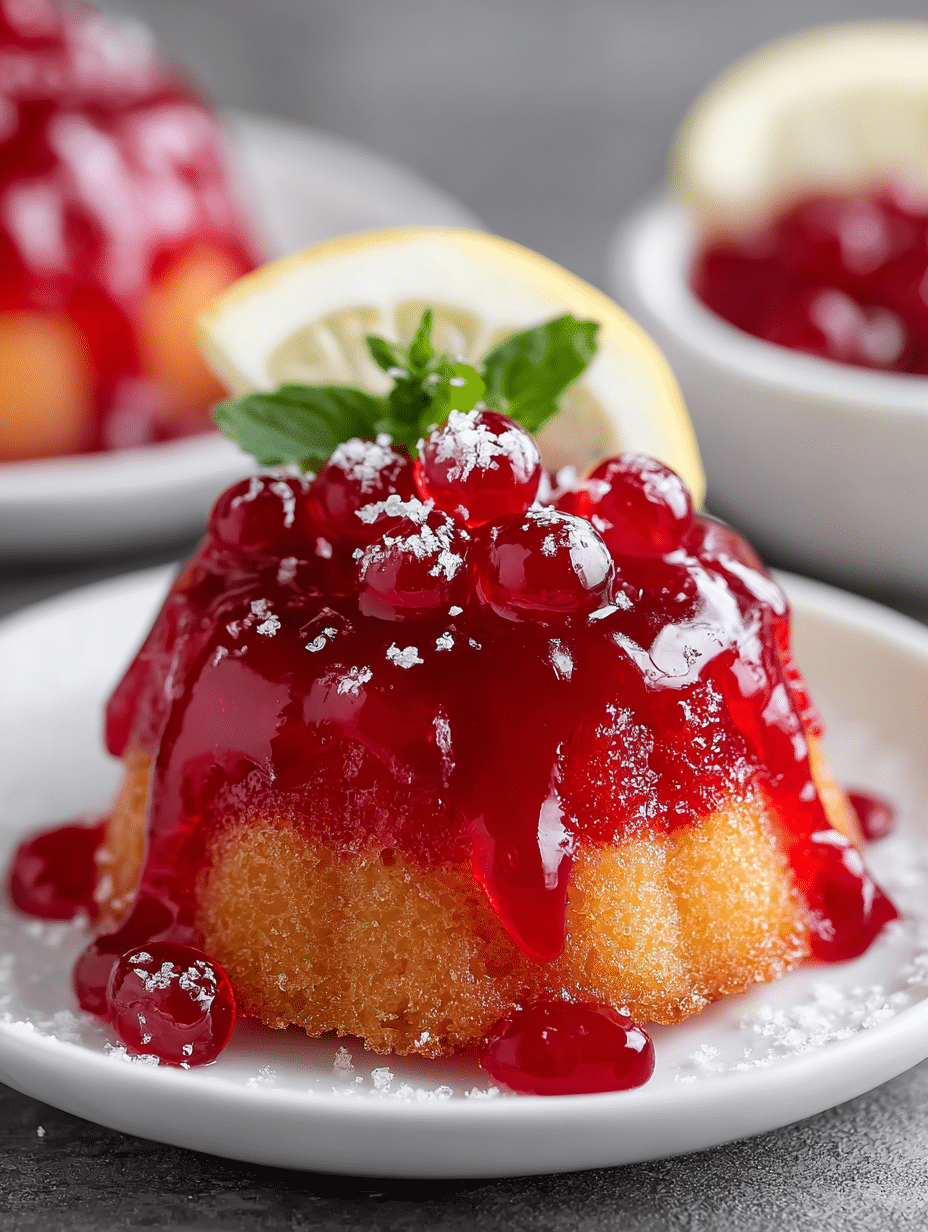 Cherry Glazed Mini Lemon Cakes: A Delightful Recipe! 4 Cherry Glazed Mini Lemon Cakes