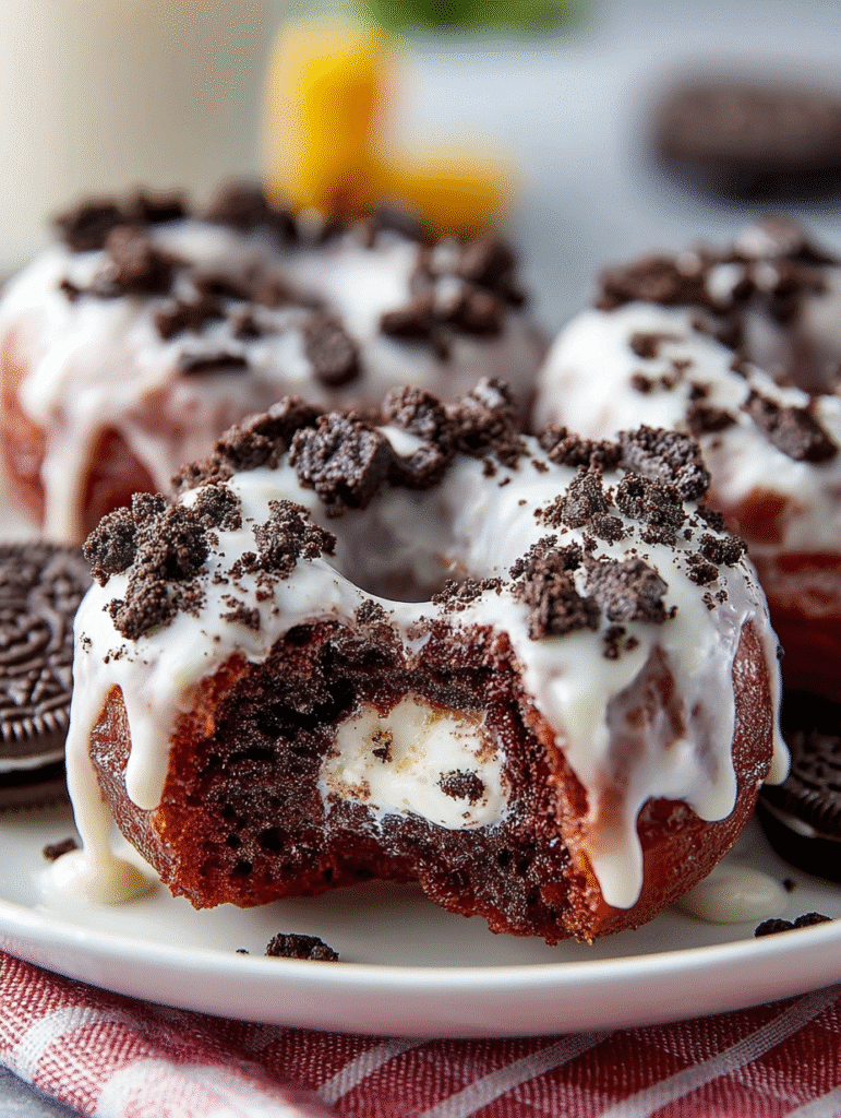 Cookies & Cream Stuffed Donuts