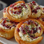 Cranberry Cream Cheese Pinwheels