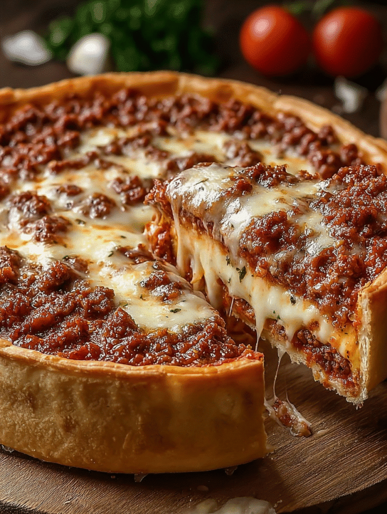 Deep Dish Meat Lover’s Pizza Pie