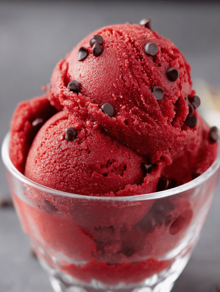 Edible Red Velvet Cookie Dough