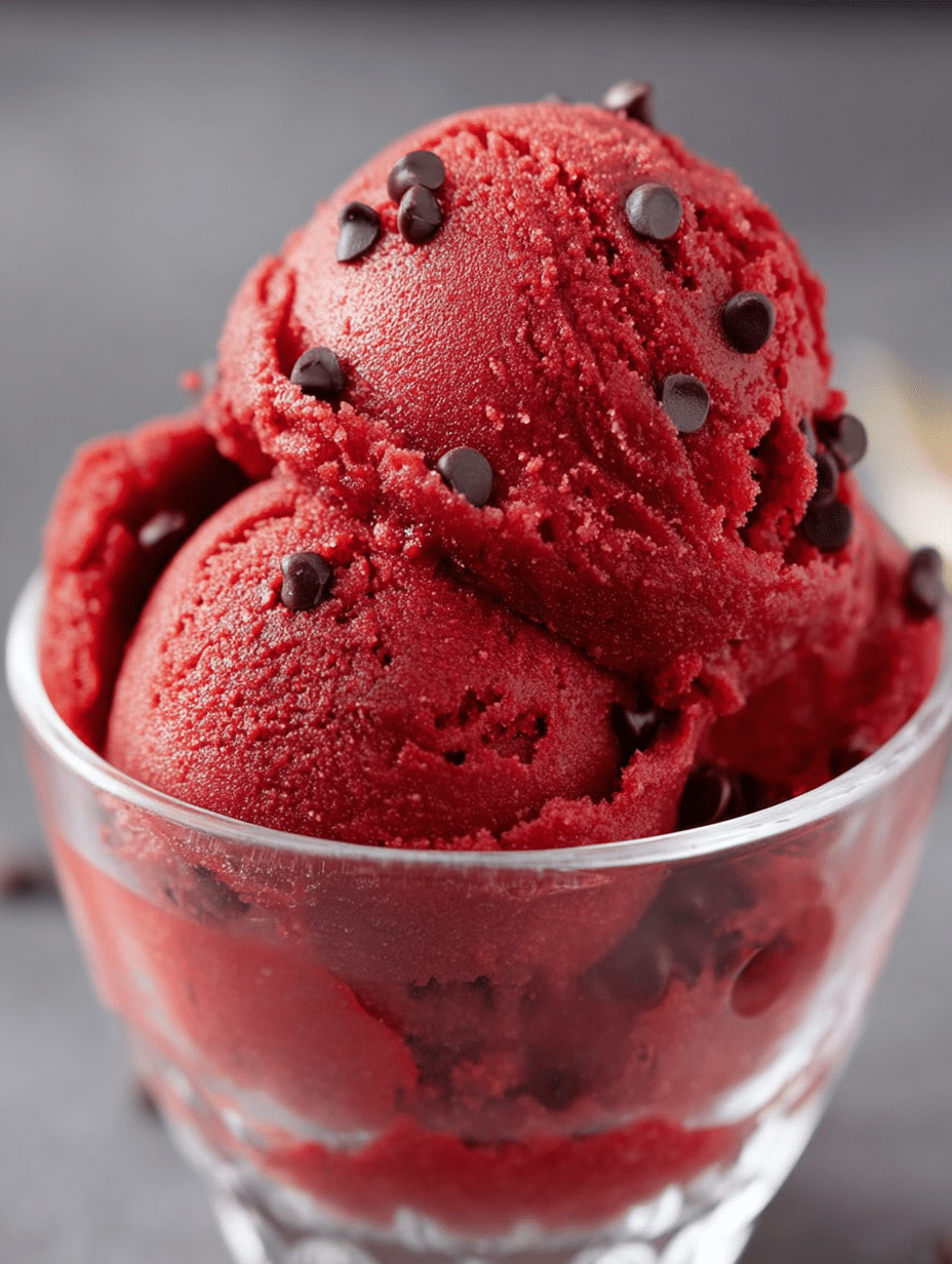 Edible Red Velvet Cookie Dough