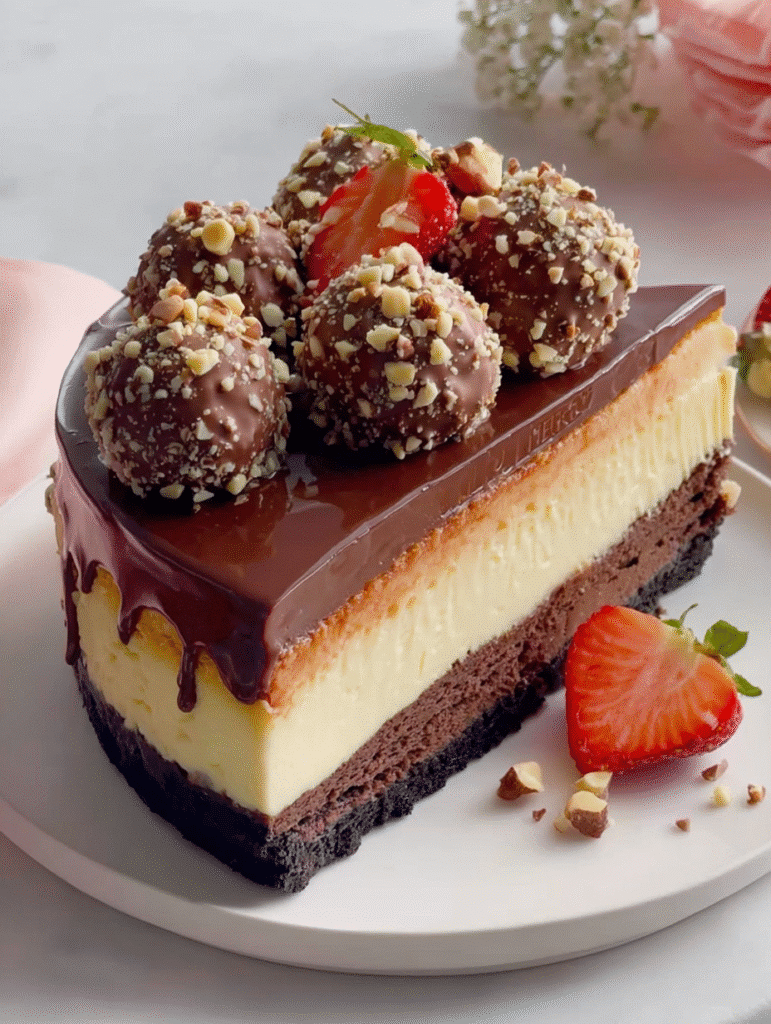 Ferrero Rocher Chocolate Cheesecake