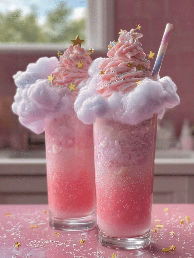 Galaxy Cotton Candy Milkshake