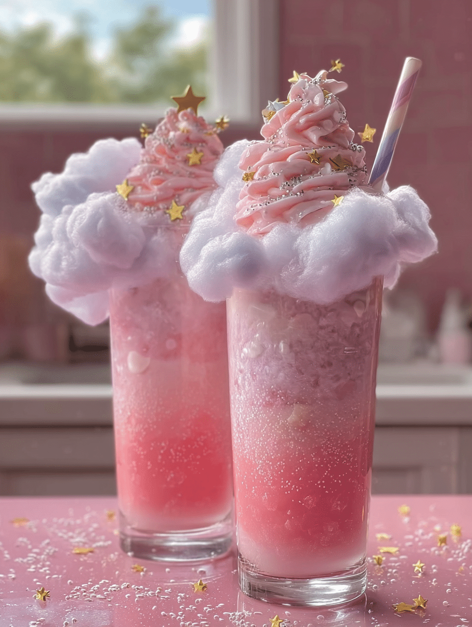 Galaxy Cotton Candy Milkshake