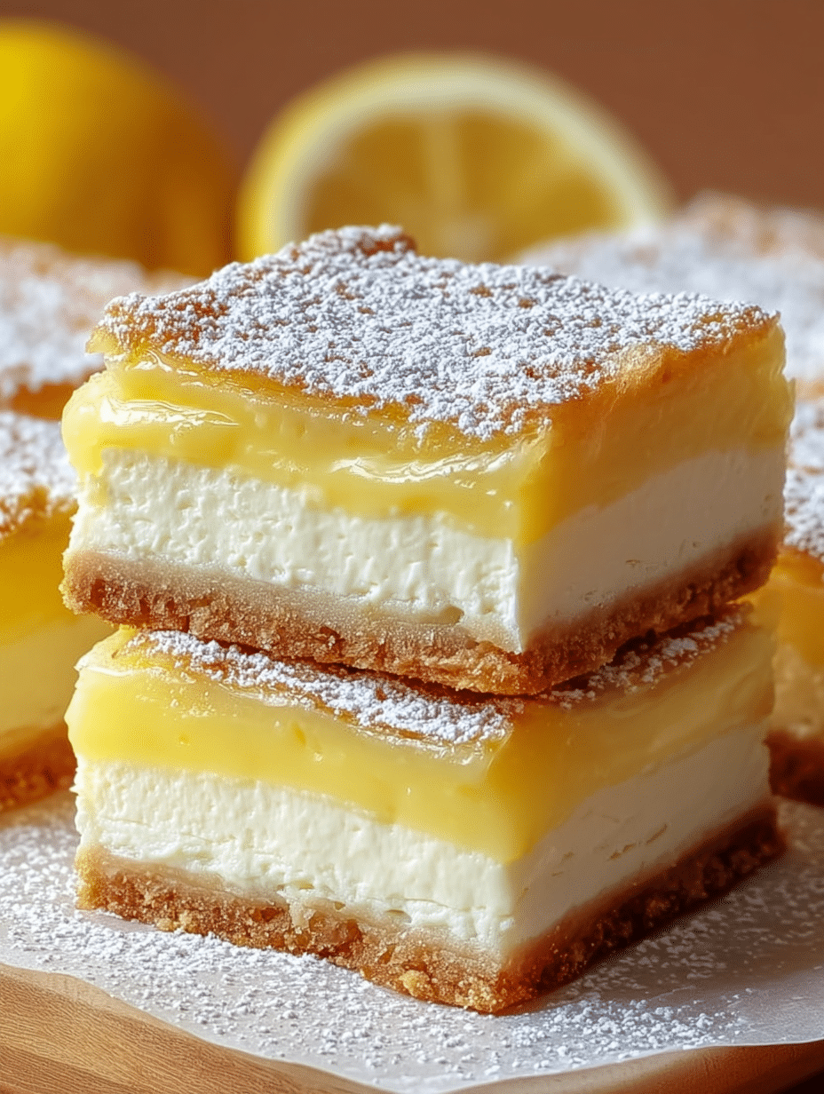 Golden Lemon Cream Bars
