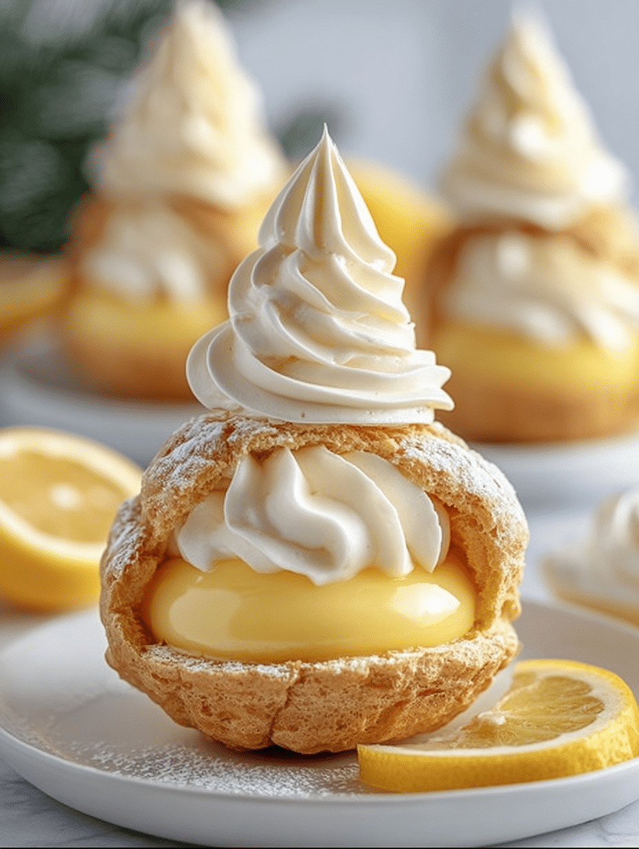 Golden Lemon Cream Puffs