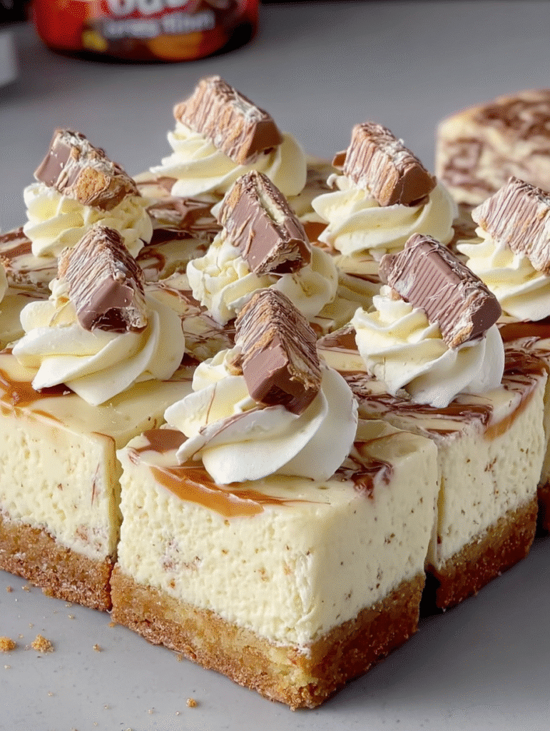 Kinder Bueno & Nutella Cheesecake Bars