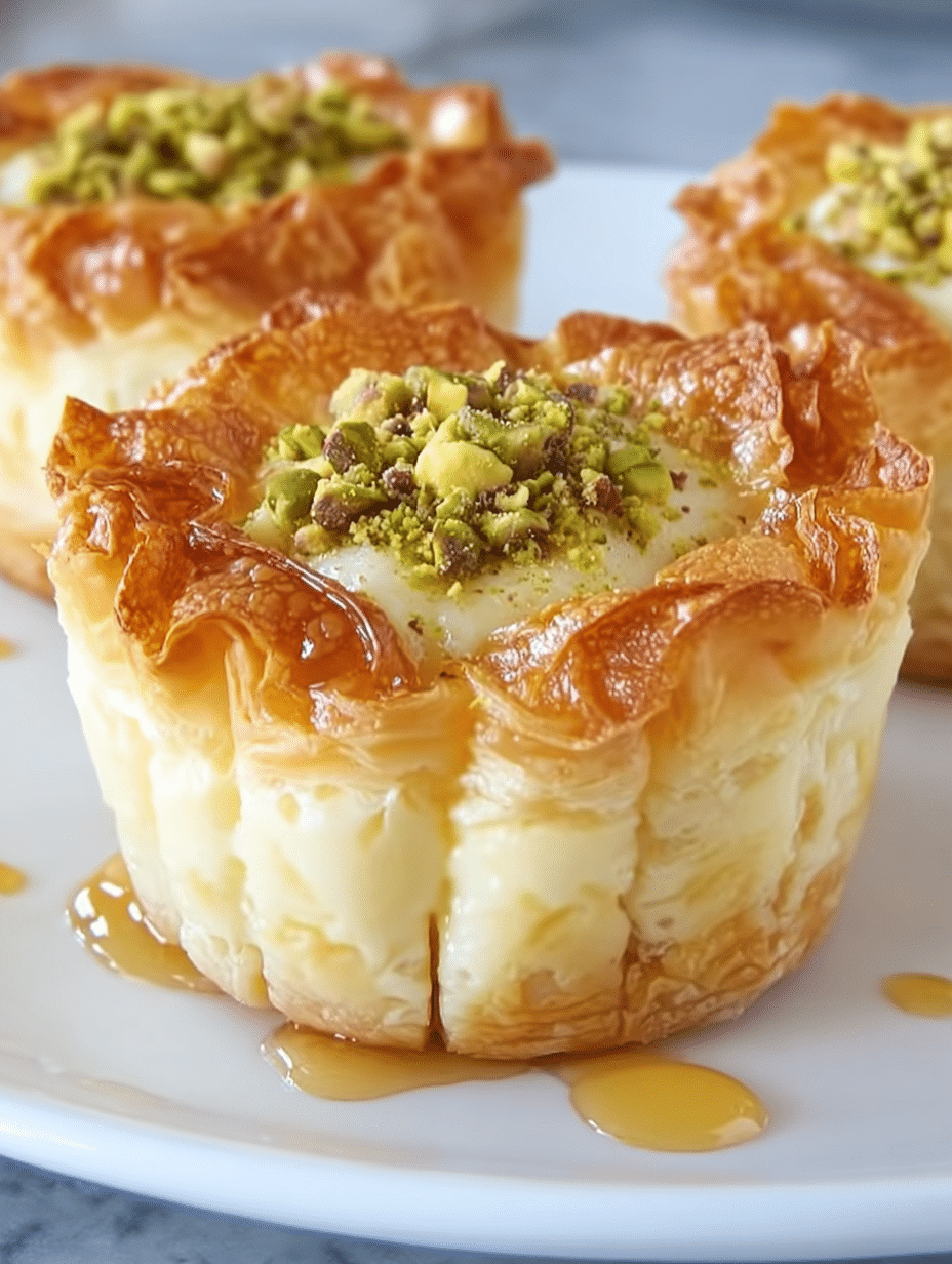 Mini Baklava Cheesecakes