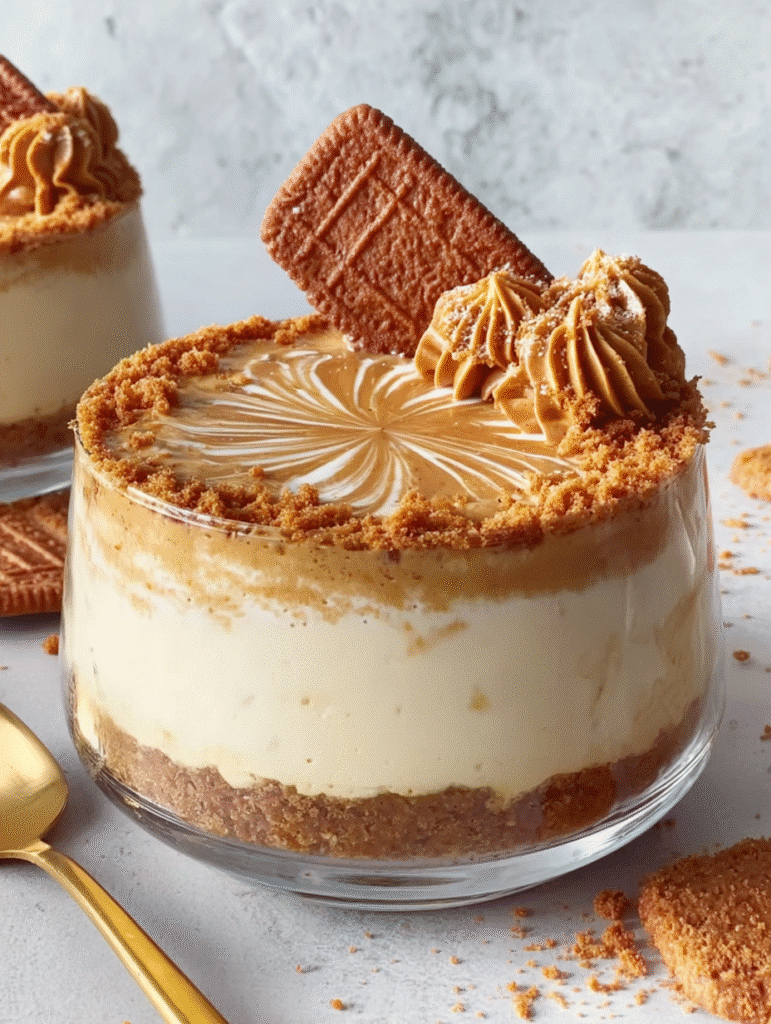 No-Bake Biscoff Cheesecake Cups