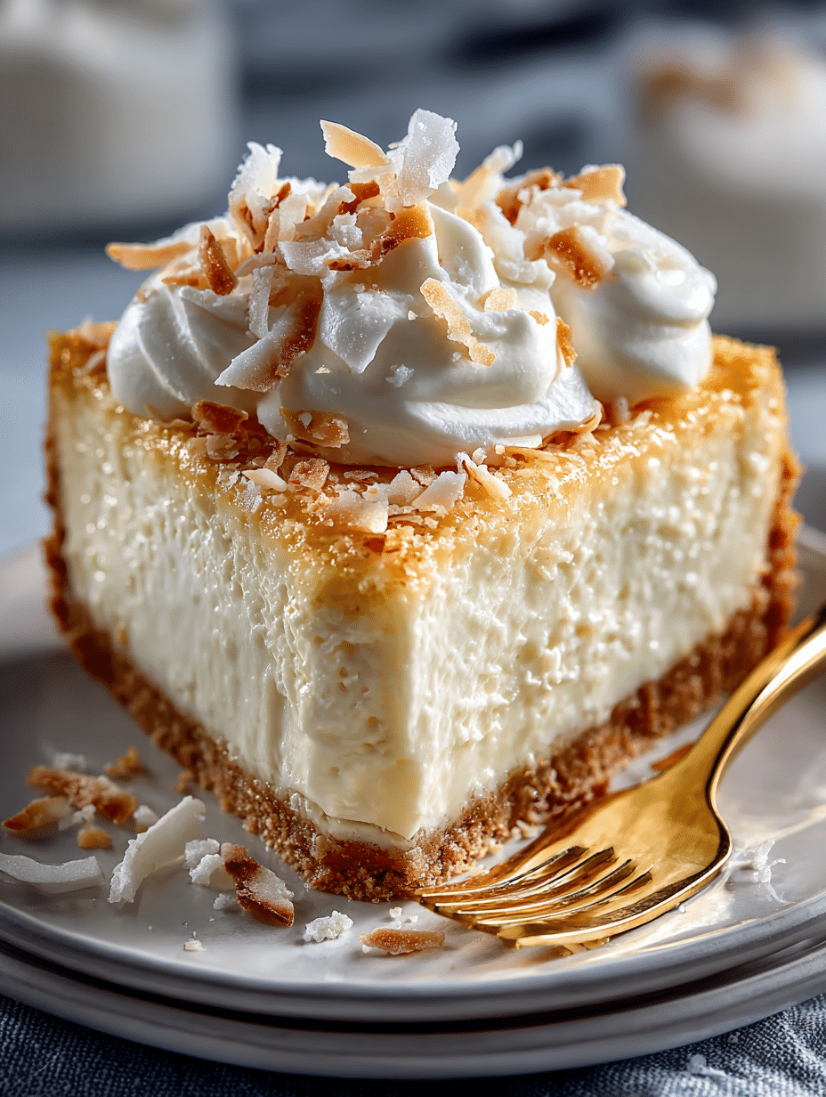 No-Bake Coconut Cheesecake
