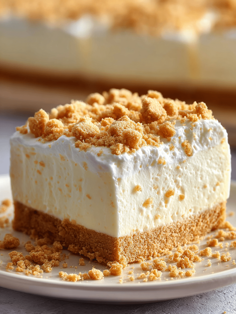 No-Bake Vanilla Cream Dessert Bars