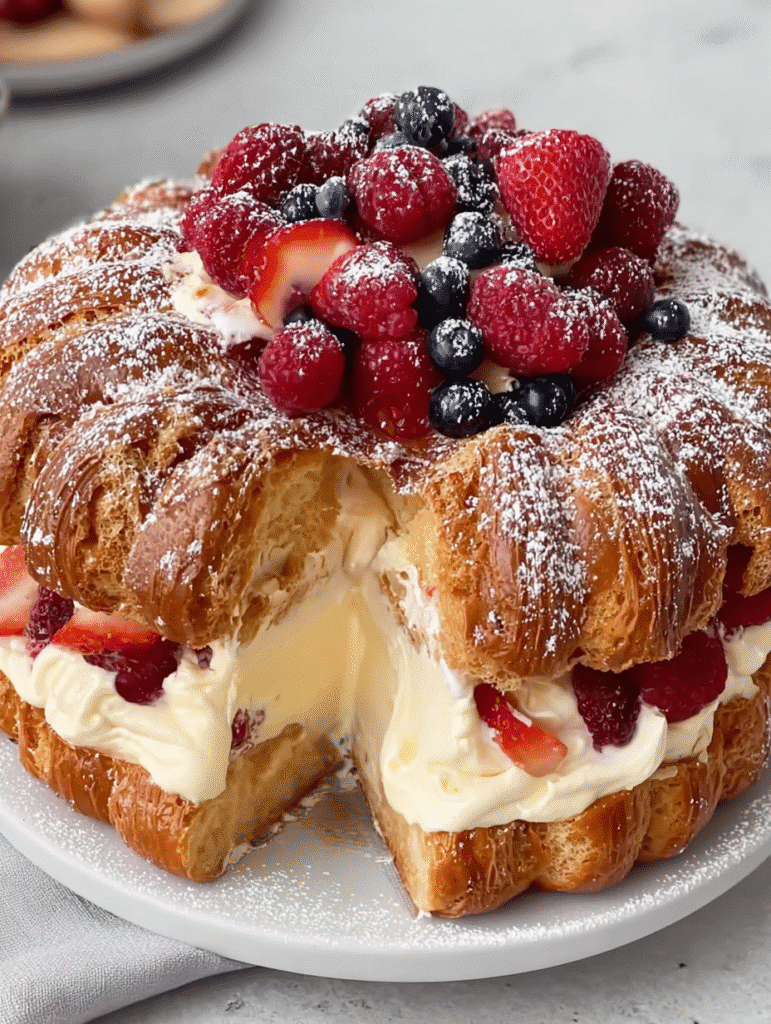 Paris-Brest Style Berry Cream Cake