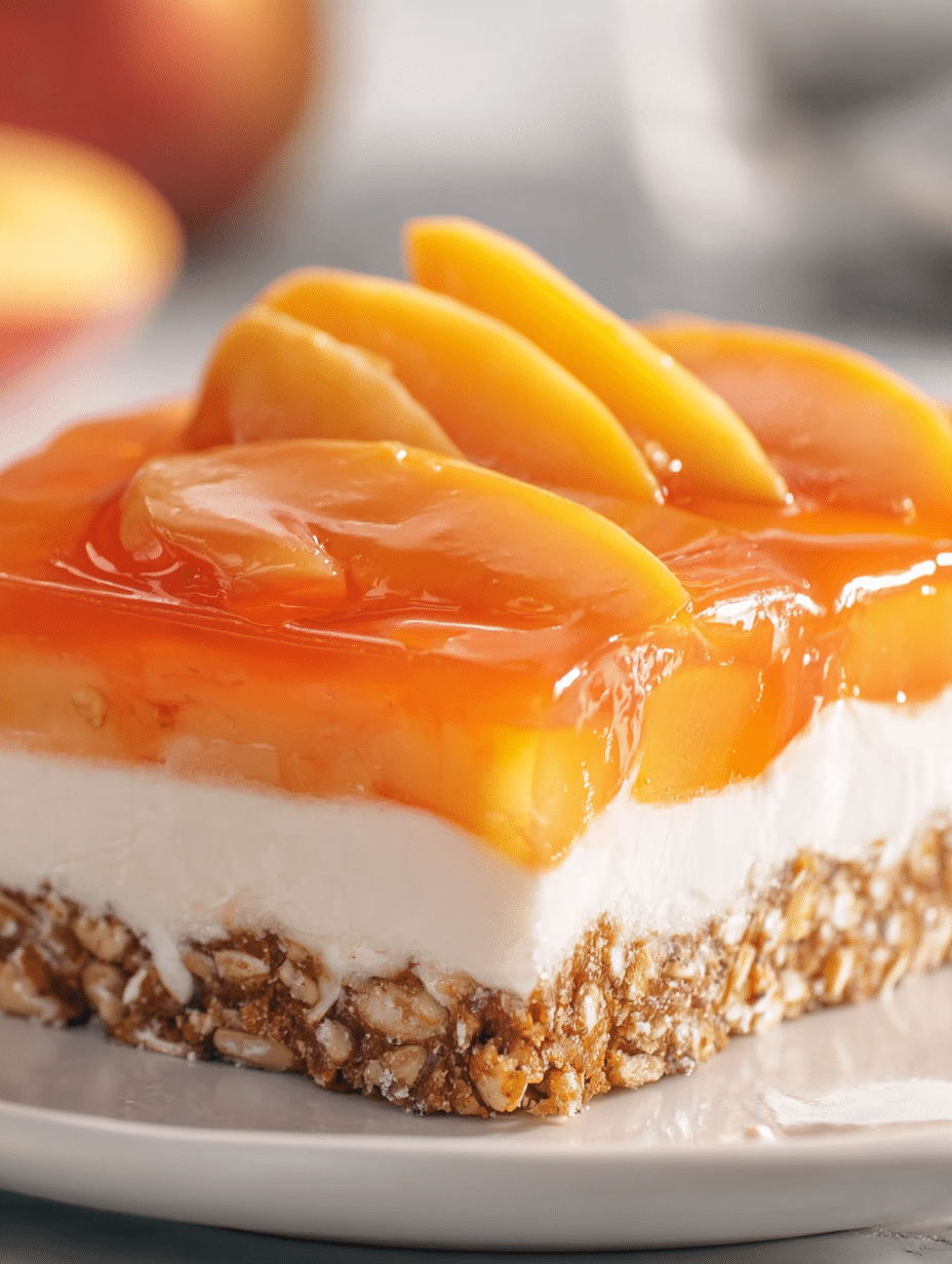 Peach Pretzel Salad