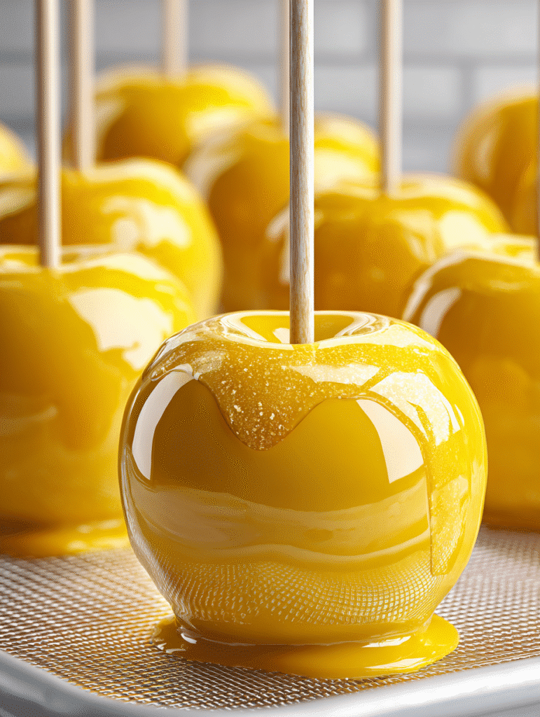 Pineapple Lemonade Candy Apples
