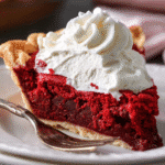 Red Velvet Brownie Pie