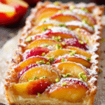 Rustic Nectarine Almond Tart