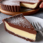 Silky Chocolate Ganache Tart with Creamy Custard Layer made easy! 3 Silky Chocolate Ganache Tart with Creamy Custard Layer