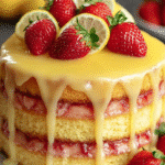 Strawberry Lemonade Buttermilk Cake