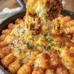 Tater Tot Casserole (Cheesy Hotdish)